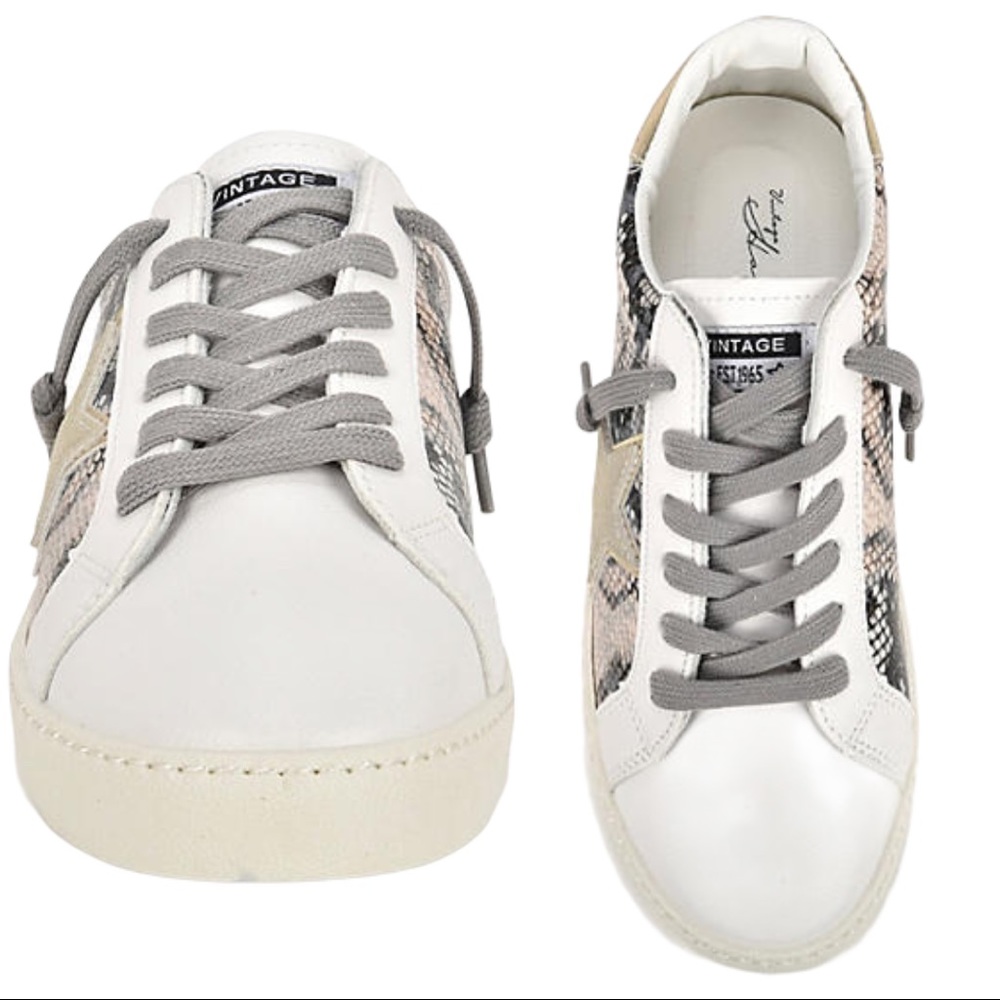 NEW Vintage Havana Betsy Golden Snake Sneakers - Picture 3 of 13